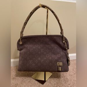 Louis Vuitton Whisper PM purple embossed suede